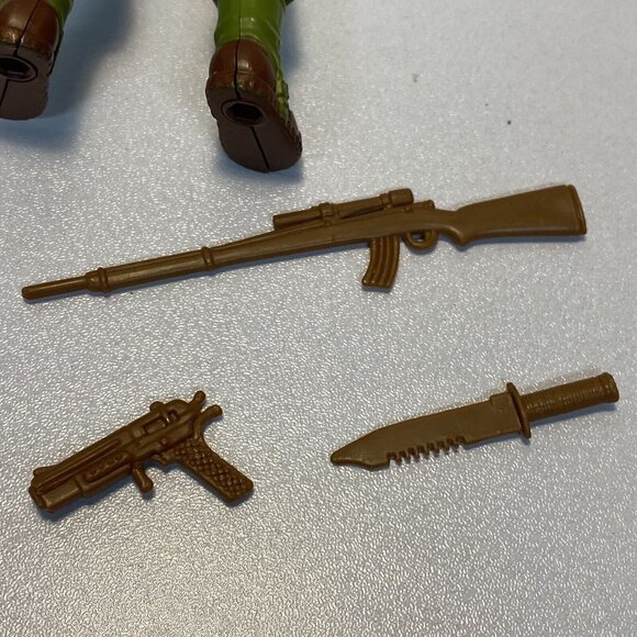 Vintage 1994 Hasbro GI Joe Commando Sgt. Savage Figure w Weapons Gun Knife Rifle - Picture 9 of 14